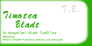 timotea bladt business card